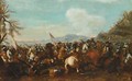 A Cavalry Battle Scene - (after) Jacques (Le Bourguignon) Courtois