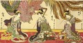 'Matsubaro Sanbijin Harimise' (Three Beauties On Display In The House Of Matsuba) - Kitagawa Utamaro