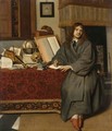 A Portrait Of The Pharmacist Dr Ysbrand Ysbrandsz. (1634-35-1705) - Cornelis De Man