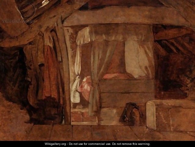 The Bed In The Attic - (after) John Linnell