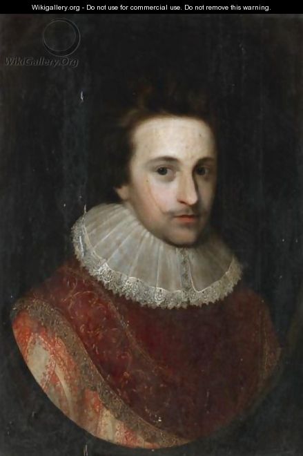 Portrait Of Sir John Nicholas Martyn - (after) Johnson, Cornelius I