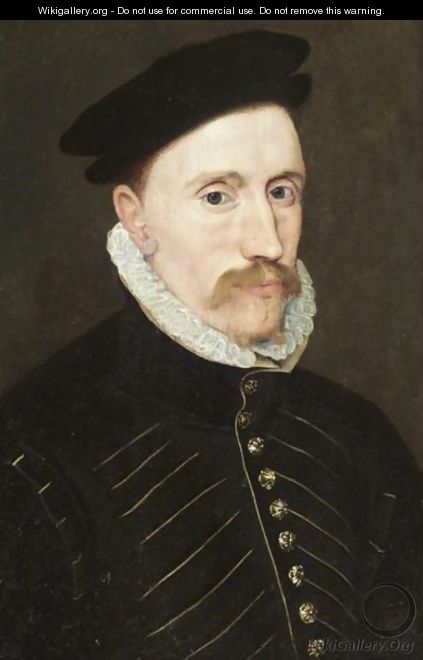 Portrait Of A Gentleman, Probably Sir Thomas Gresham (C.1518-1579) - (after) Steven Van Der Meulen
