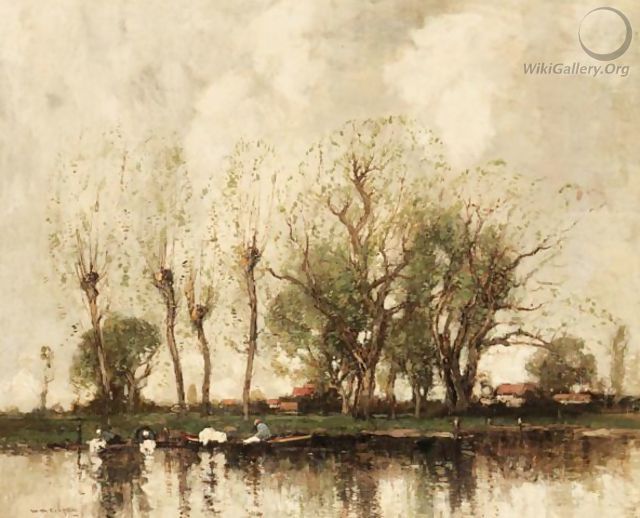 A Dutch Canal Side - William Alfred Gibson