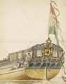 Study Of The Stern Of A Royal Barge - Francois Van Douwe