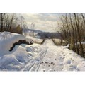 Snowy Path In Langsith - Peder Monsted