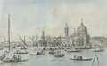 View Of Santa Maria Della Salute And The Dogana, Venice - Giacomo Guardi