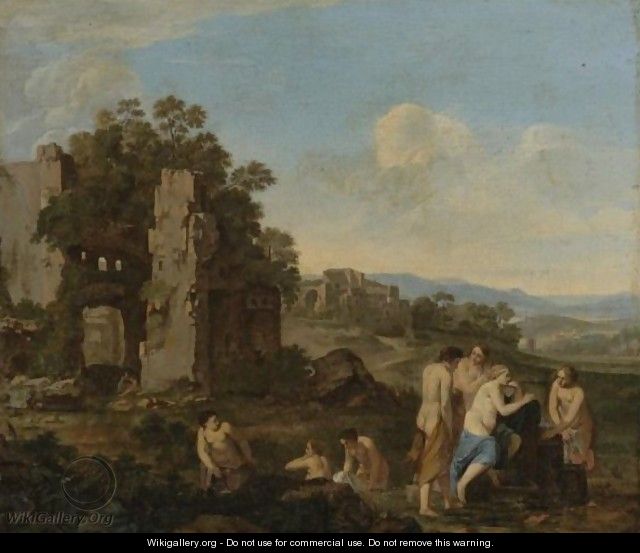 Arcadian Landscape - (after) Cornelis Van Poelenburgh