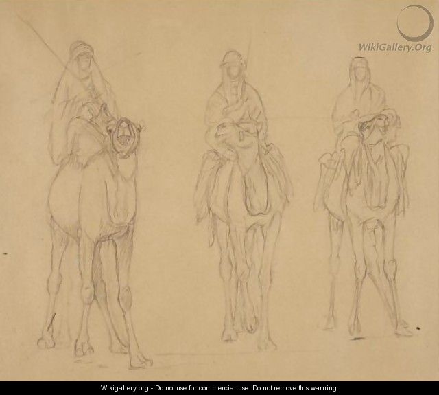 Study Of Bedouins On Camels - Jean-Léon Gérôme