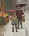 It's Snowing - Victor-Gabriel Gilbert