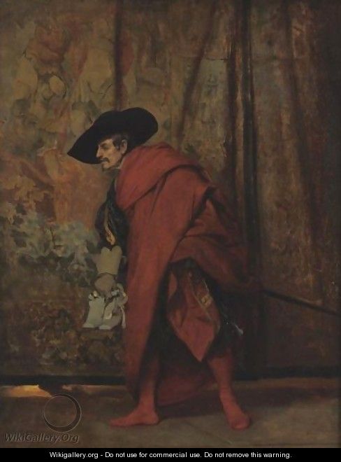 Polonius Behind The Curtain - Jehan Georges Vibert