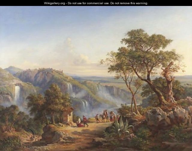 Pilgrims To A Mountain Shrine - Arthur John Strutt