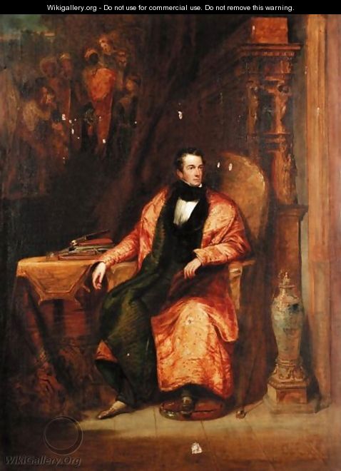 Portrait Of A Gentleman In His Sitting Room - (after) Pickersgill, Henry William