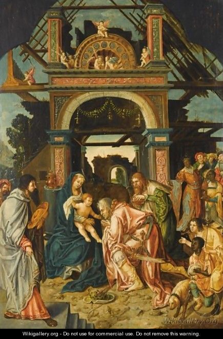 The Adoration Of The Magi - (after) Jacob Cornelisz Van Oostsanen
