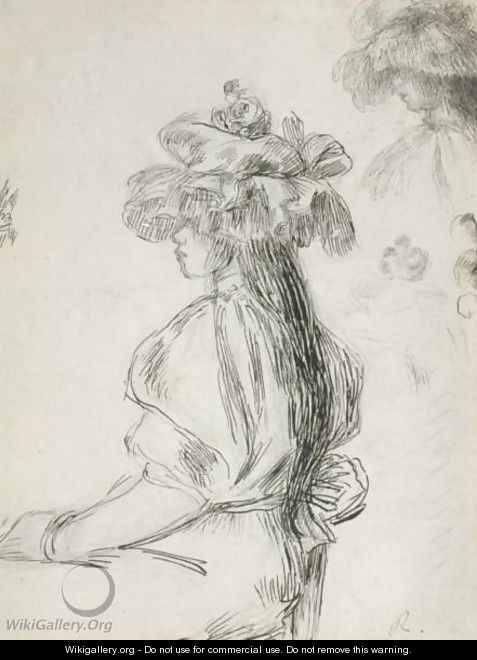 Portrait De Fillette - Pierre Auguste Renoir