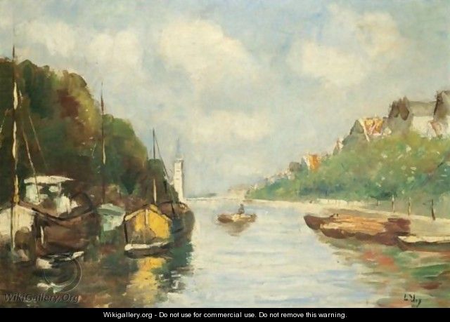 Amsterdamer Graeft (Amsterdam Canal) - Lesser Ury