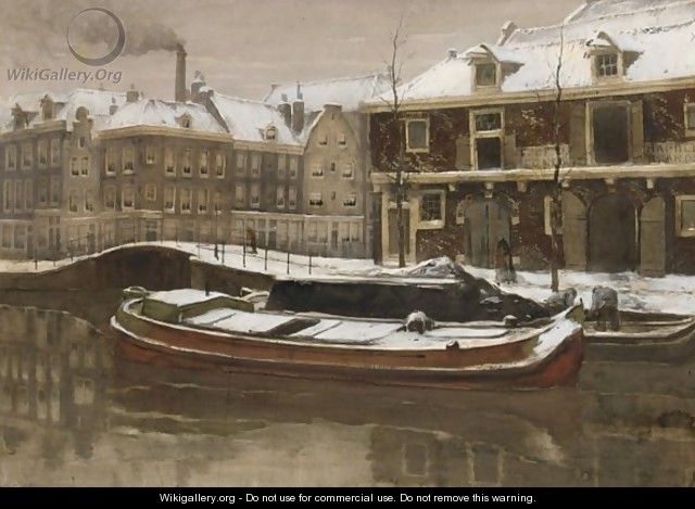 View Of The Kleine Gracht, Utrecht - (after) Willem Witsen