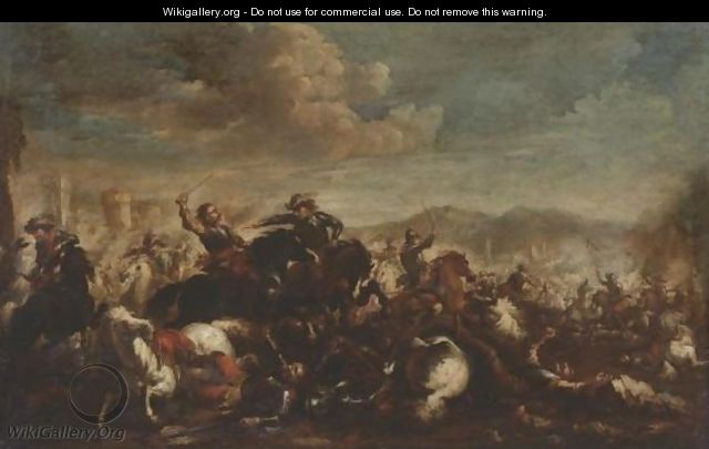 Cavalry Skirmish - Francesco Monti