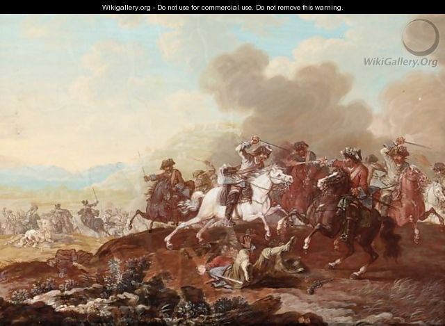 A Cavalry Skirmish 3 - (after) Rugendas, Georg Philipp I