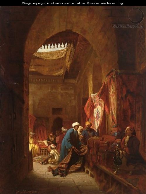 Carpet Dealers In The Souk - Otto Johann Heinrich Heyden