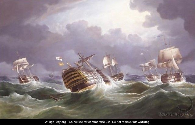 The Battle Of Trafalgar - William Barnett Spencer
