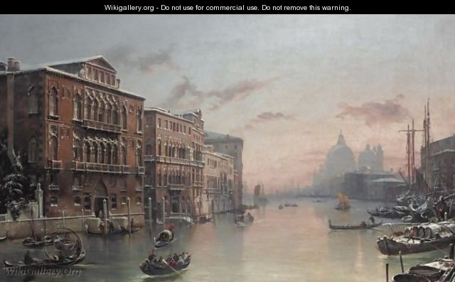 The Grand Canal, Venice, In The Snow - (after) David Roberts