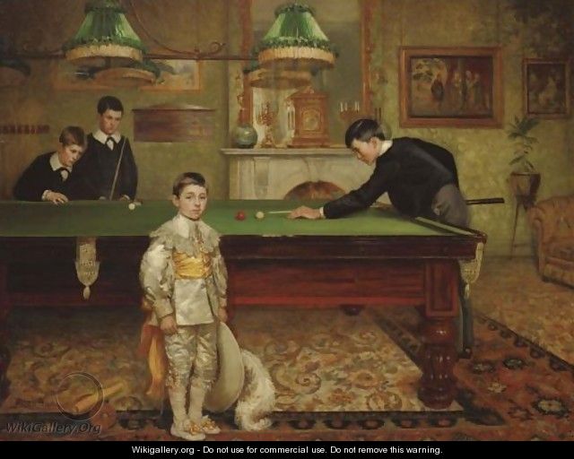 The Billiard Room - Albert William Holden