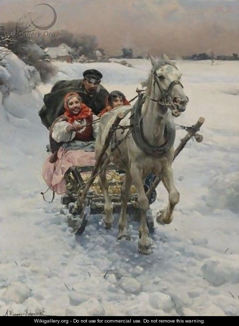 Merry Ride - Alfred Wierusz-Kowalski