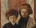 Portrait Of A Rabbi With A Young Pupil - Isidor Kaufmann
