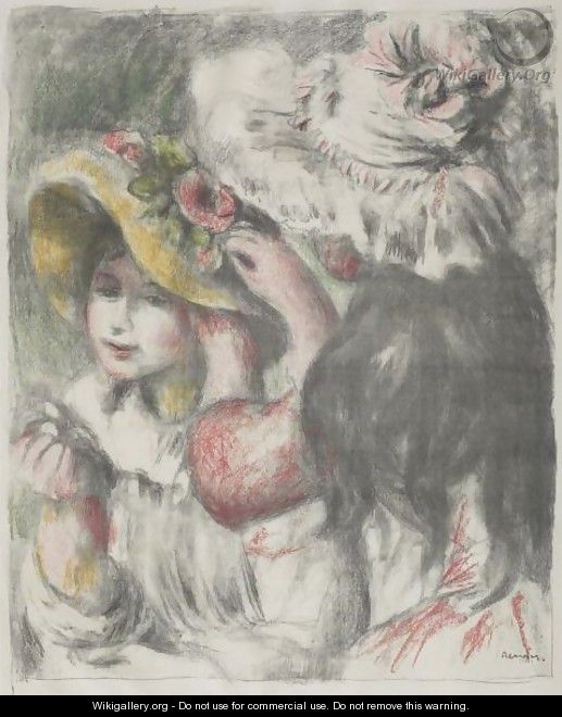 Le Chapeau Epingle 2ieme Planche - Pierre Auguste Renoir