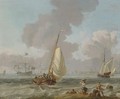 Dutch Small Craft Sailing In Coastal Waters - (after) Abraham Storck
