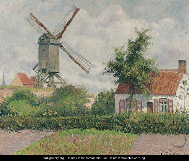 Le Kalfmolen A Knokke - Camille Pissarro