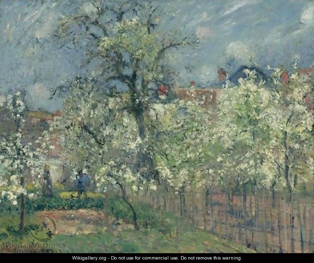 Le Jardin De Maubuisson, Pontoise, Poiriers En Fleur - Camille Pissarro