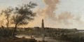 A Panoramic View Of Rhenen Seen From The West, Along The Bank Of The River Rhine - Anthony Jansz van der Croos
