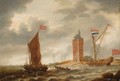 Shipping In A Breeze Before A Coast With A Fortified Tower - Bonaventura, the Elder Peeters