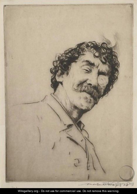 Portrait Of Whistler - Mortimer Ludington Menpes