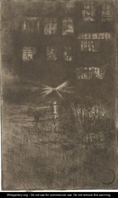 Nocturne Dance-House 2 - James Abbott McNeill Whistler