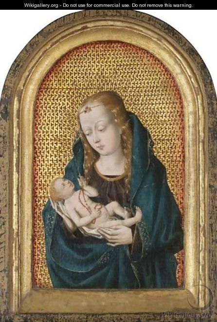 Virgin And Child With A Rosary - Netherlandish School