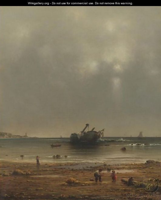 The Old Shipwreck - Martin Johnson Heade