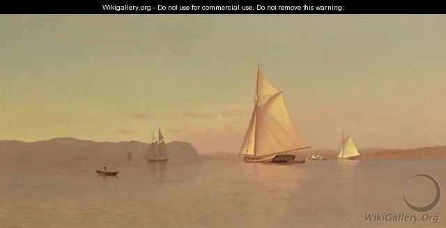Sailing On The Hudson, Nyack - Francis Augustus Silva