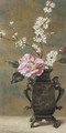 Still Life Of Pink Roses - Helen Cordelia Coleman Angell