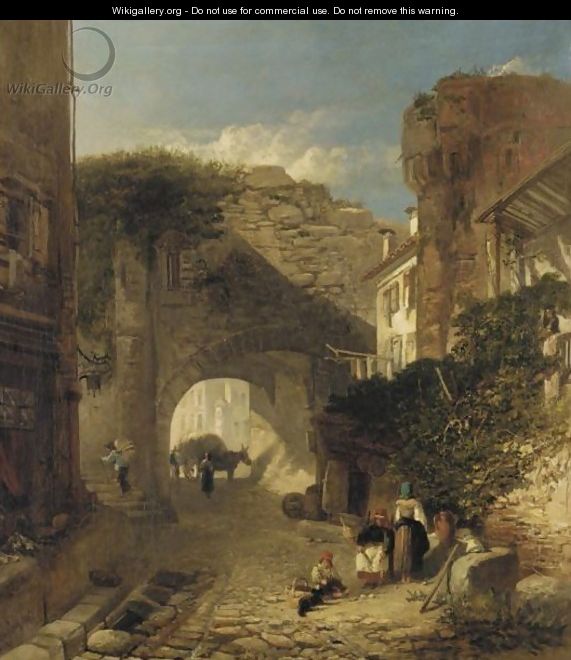 Street Scene, Verona - James Vivien de Fleury