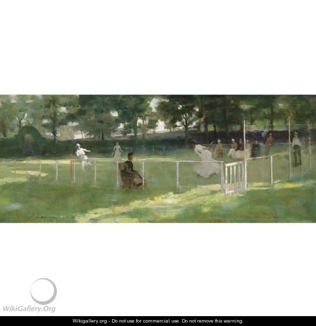 Sketch For The Tennis Party - Sir John Lavery