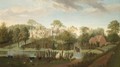 A View Of Chiswick House From The South-West Seen Across The Cascade And Canal - Pieter Andreas Rysbraeck