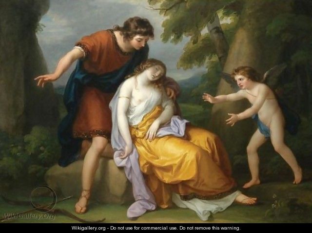 Cephalus With Procris And Cupid - Angelica Kauffmann