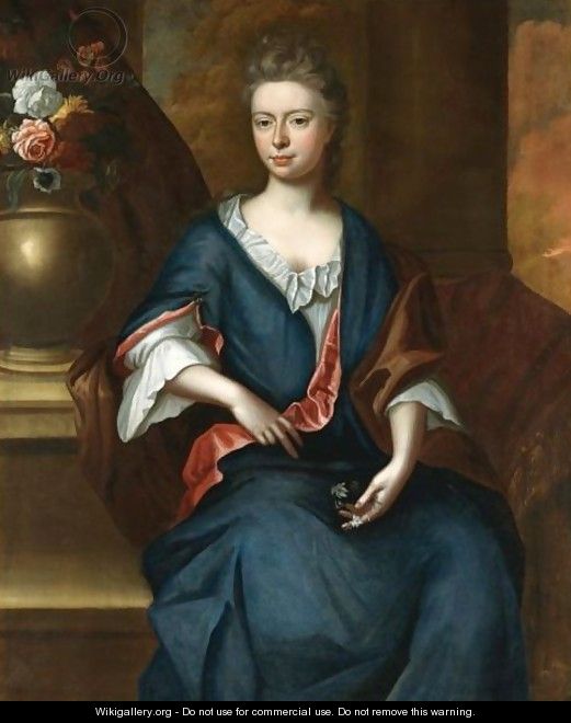 Portrait Of Maria Harwood, Daughter Of John Harwood - (after) John Riley