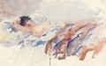 Annetta In Bed - Giovanni Giacometti