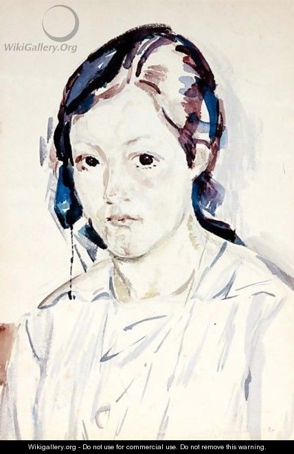Potrait Of A Girl, 1920 - Giovanni Giacometti