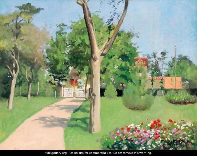 The Garden, Sun And Flowers, 1904 - Felix Edouard Vallotton