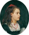 Portrait Of Bethli Oser, 1871 - Albert Anker