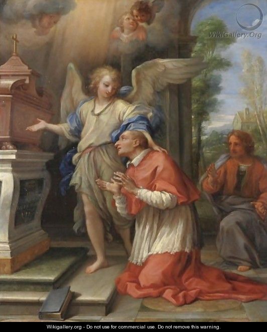 San Carlo Borromeo In Preghiera - (after) Bartolomeo Giuseppe Chiari